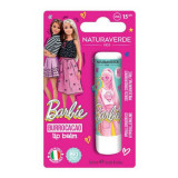 Cumpara ieftin Balsam de buze cu SPF15 si aroma de capsuni Barbie,Kids, 5.7ml, Naturaverde