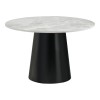 Masă rotundă Brito 120x75 cm gri-negru