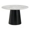 Masă rotundă Brito 120x75 cm gri-negru