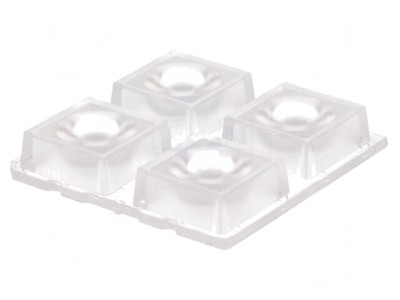Lentilă LED pătrată transparentă 44-69&amp;deg; 8,5mm foto