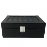 Caseta Bijuterii Piele Ecologica Neagra / Rosie Giulietta WZ1230
