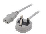 Cablu de Alimentare 3x1mm2 3m Gri