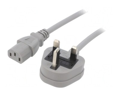 Cablu de Alimentare 3x1mm2 3m Gri foto