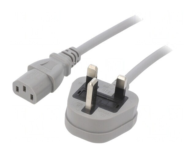 Cablu de Alimentare 3x1mm2 3m Gri