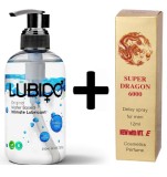 Pachet Lubrifiant Lubido 250ml + Spray pt Intarzierea Ejacularii Dragon "Super Dragon 6000" 12 ml