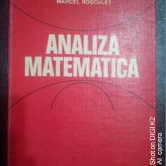 Analiza matematica-Marcel Rosculet