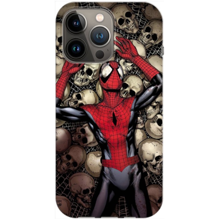 Husa compatibila cu Apple iPhone 14 model Spiderman, Silicon, TPU, Viceversa