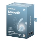 Vibrator smart punct G panty Satisfyer Smooth Petal albastru deschis