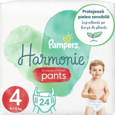 Scutece-chilotel Pampers Harmonie Pants, Marimea 4, 9-15 kg, 24 buc