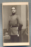 W92 FOTO CABINET-MILITAR IN TINUTA DE EPOCA-FOTOGRAF AD. LAMMERK -AACHEN-1902