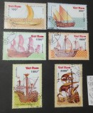 Vietnam 1990 &ndash; Nave istorice și corăbii cu p&acirc;nze, serie completă 6 timbre ștampilate - A40
