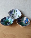 Lot de trei boluri mici ceramica de studio