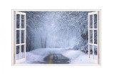 Autocolant decorativ, Fereastra, Multicolor, 83 cm, 698STC, natura si peisaje, Oem
