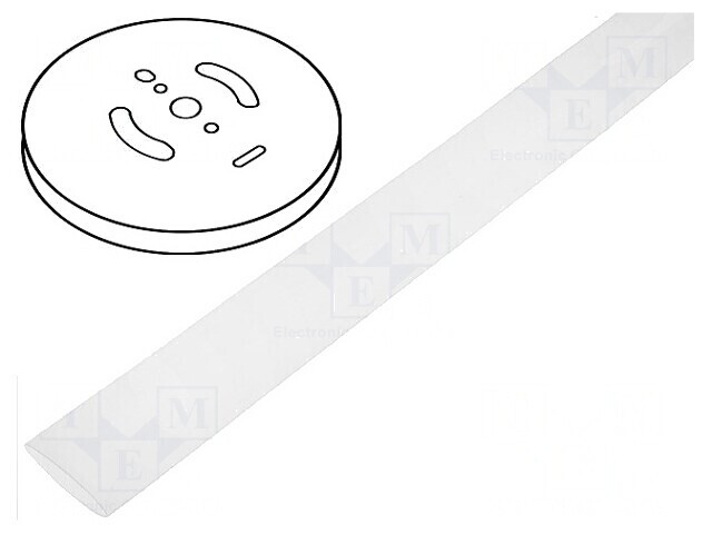 Manşon termocontractabil transparent 40mm x 30m