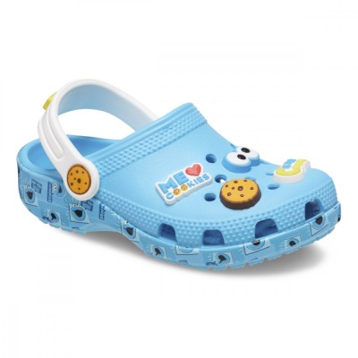 Saboti Crocs Toddler Classic Sesame Workshop Clog Albastru - Electric Blue foto
