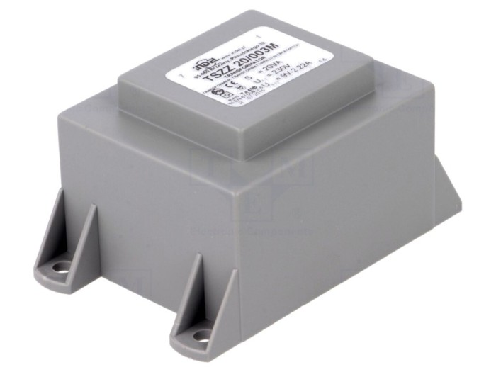 Transformator &icirc;ncapsulat 20VA 230VAC 9V 2,22A PCB
