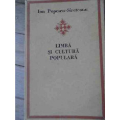 Limba Si Cultura Populara - Ion Popescu-sireteanu , 02000595