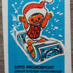 Calendar Loto Pronosport 1979