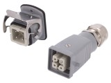 Conector HDC tată mamă set complet 4 PIN