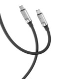 Cablu Date si Incarcare USB-C - USB-C XO Design NB-Q252B, 60W, 1m, Negru