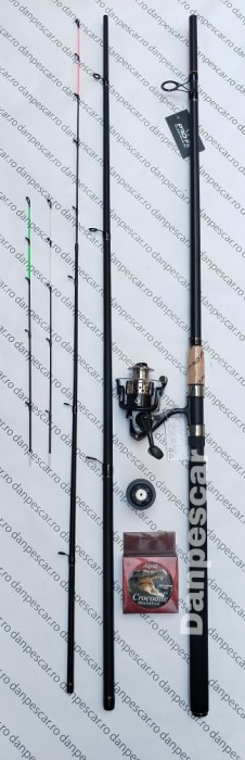 SET FEEDER Lanseta PROFL SPIRADO Feeder 3,60m + Mulineta FEEDER QFC4000 si fir