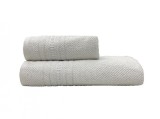 Cumpara ieftin Set 2 Prosoape HTJDY002 Alb 50x100 si 70x140 cm (Bumbac 100%)