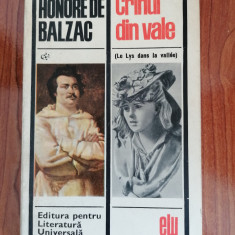 Honore de Balzac, Crinul din vale