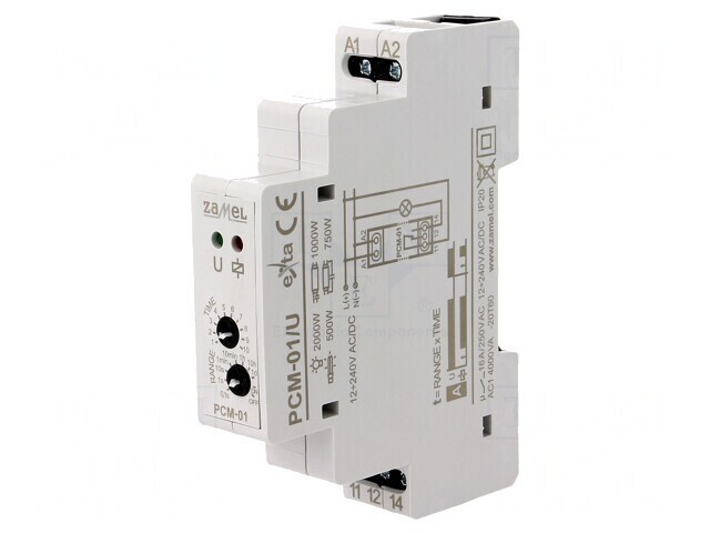 Timer Programabil SPDT 250VAC/16A 12-240V PCM-01/U