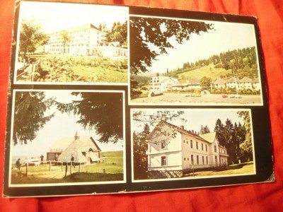 Ilustrata Baltatesti Bai cu 4 vederi ,circulat 1961 , uzata foto