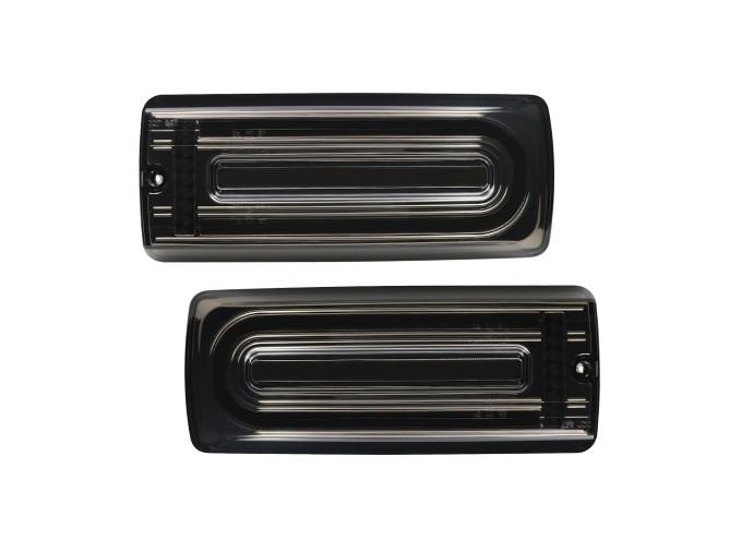 Set lampa spate MERCEDES Clasa G (W461/W463) 09.1989-09.2018, partea stanga, dynamic/static flasher; LED; negru; TUNING,
