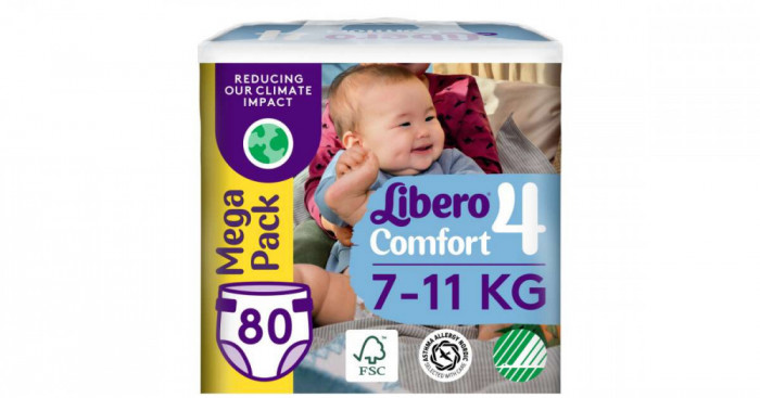 Libero Comfort Mega Pack Nadr&aacute;gpelenka 7-11kg Maxi 4 (80db)