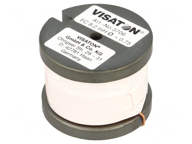 Bobină Inductor 8,2mH 1&Omega; 4,5A 40x30mm