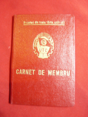 Carnet UTC 1966 , membru din 1953 foto