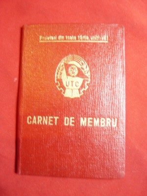 Carnet UTC 1966 , membru din 1953 foto