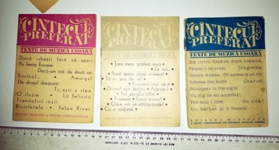 LOT CANTECUL PREFERAT - TEXTE DE MUZICA USOARA foto