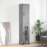 VidaXL Dulap &icirc;nalt, gri sonoma, 34,5x34x180 cm, lemn prelucrat