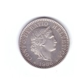 Moneda Elvetia 20 rappen 1986, stare buna, curata