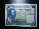 SPANIA 100 PESETAS 1925 AUNC
