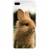 Husa silicon pentru Apple Iphone 8 Plus, Cute Rabbit In Grass