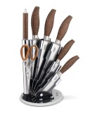 Cumpara ieftin Set 8 piese, cutite, foarfeca, dispozitiv de ascutit si suport cu baza rotativa, Zass ZG-KS 05 - RESIGILAT
