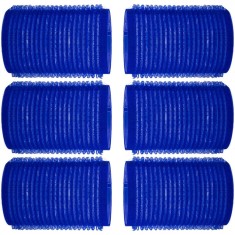 Bigudiuri Păr, Set 6 Bucăți, Culoare Albastră, Diametru 3 cm