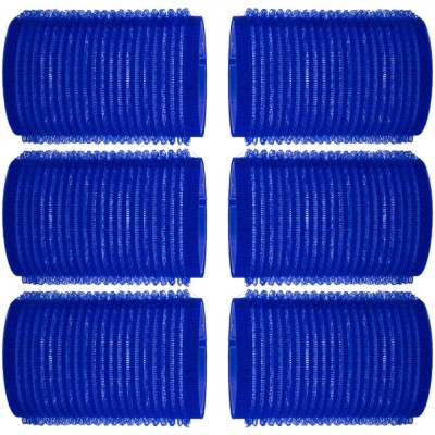 Bigudiuri Păr, Set 6 Bucăți, Culoare Albastră, Diametru 3 cm foto