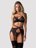 Set Novenes Obsessive, Negru, XS/S