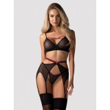 Set Novenes Obsessive, Negru, XS/S
