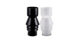 Set 2 vaze flori sticla neagra alba 15 x 30 cm