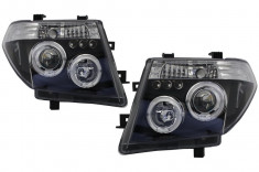 Faruri Angel Eyes Nissan Navara D40 (2004-2009) Nissan Pathfinder R51 (2005-2008) Negru Performance AutoTuning foto