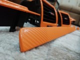 Folie Auto Carbon 4D Portocalie Lucioasa, 152cm Latime, Aplicare Facila, Fara Bule