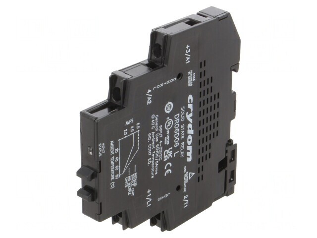 Releu Semiconductor 6A 1-60VDC pentru Șină DIN