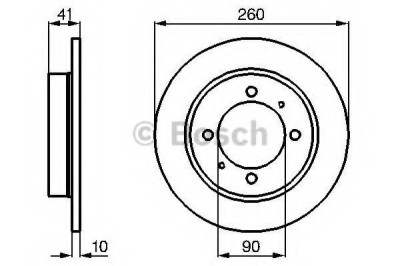 Disc frana VOLVO S40 I (VS) (1995 - 2004) BOSCH 0 986 478 898 foto