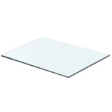 vidaXL Raft din sticlă transparentă, 40 x 25 cm
